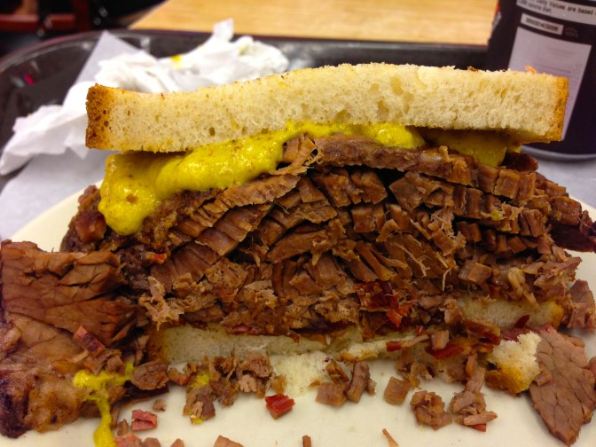 Katz Deli's Brisket Sandwich